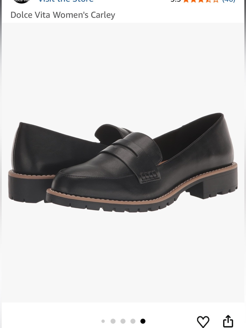 DV by Dolce Vita Catalina black loafers Size 8 - Picture 2 of 10